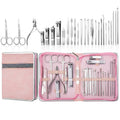 Stainless Steel Nail Clipper Set Beauty Eyebrow Trimmer, Color:, 7 PCS/Set (Pink), 12 PCS/Set (Pink), 18 PCS/Set (Pink), 7 PCS/Set (Gold), 10 PCS/Set (Gold), 18 PCS/Set (Gold), 26 PCS/Set Silver, 26 PCS/Set Rose Gold, 6 PCS/Set (Pink), 4 PCS/Set (Pink)