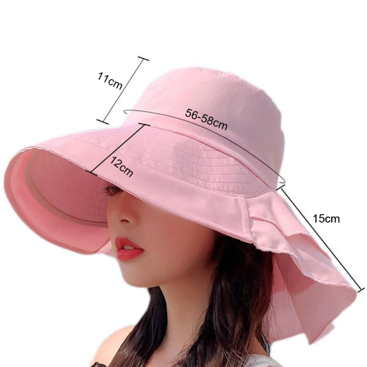8062 Women Summer Neck Protection Sunscreen Hat Large Brim Fisherman Hat, 8062 Light Gray, 8062 Blue, 8062 Purple, 8062 Khaki, 8062 Black, 8062 Pink, 8062 Navy, 8062 Beige, 8062 Dark Gray, 8062 Army Green