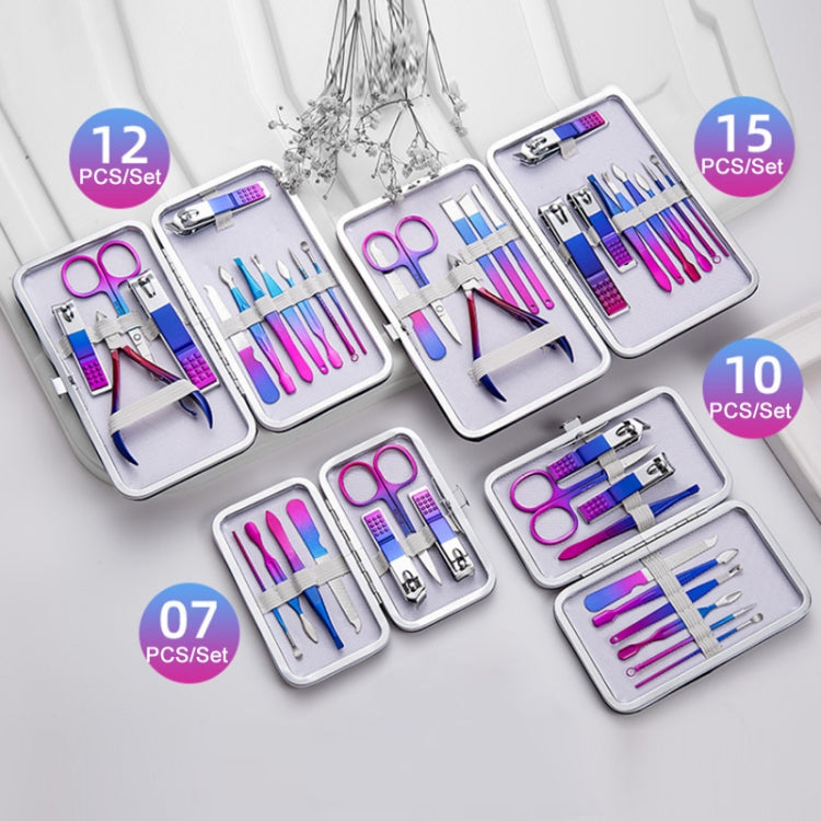 Stainless Steel Bright Beauty Nail Clipper Trimming Set, 7 PCS/Set, 10 PCS/Set, 12 PCS/Set, 15 PCS/Set