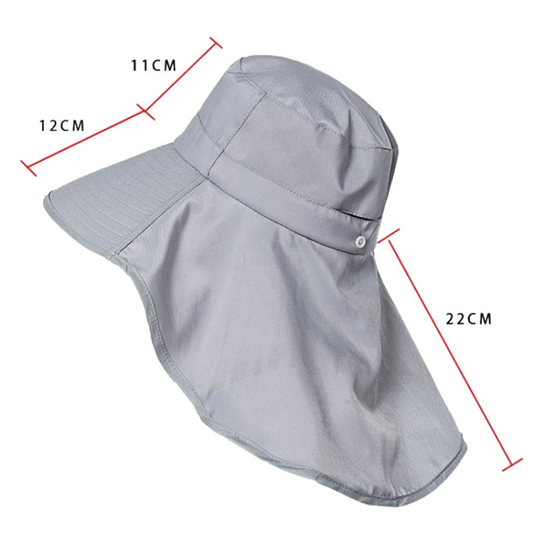 8112 Ladies Sunshade Large Brim Ponytail Bucket Hat, 8112 Grey, 8112 Khaki, 8112 Beige, 8112 Black, 8112 Pink