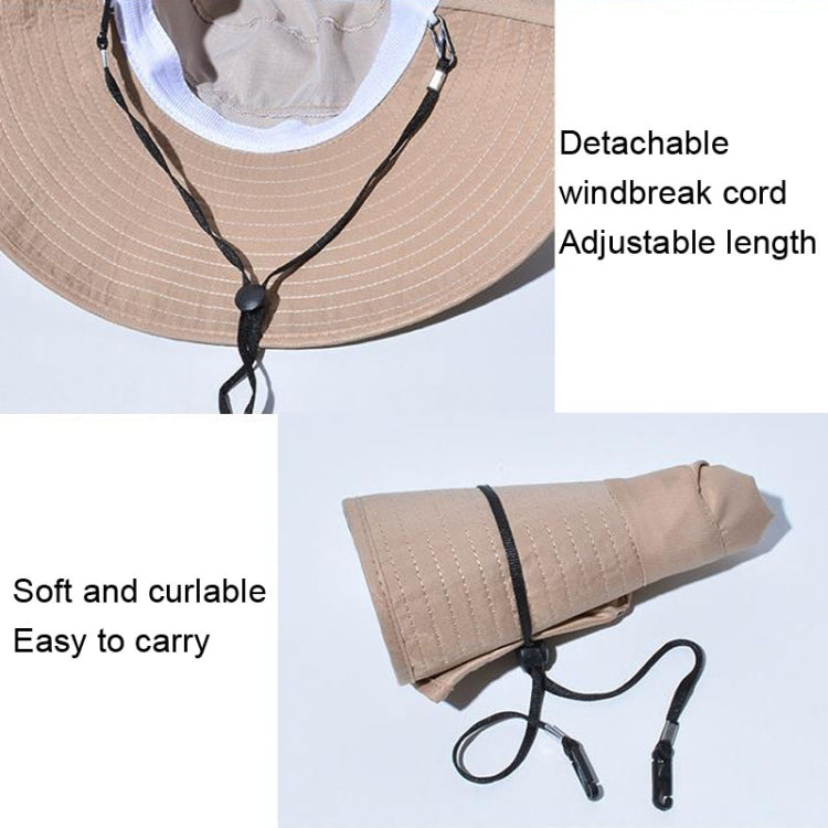 8112 Ladies Sunshade Large Brim Ponytail Bucket Hat, 8112 Grey, 8112 Khaki, 8112 Beige, 8112 Black, 8112 Pink