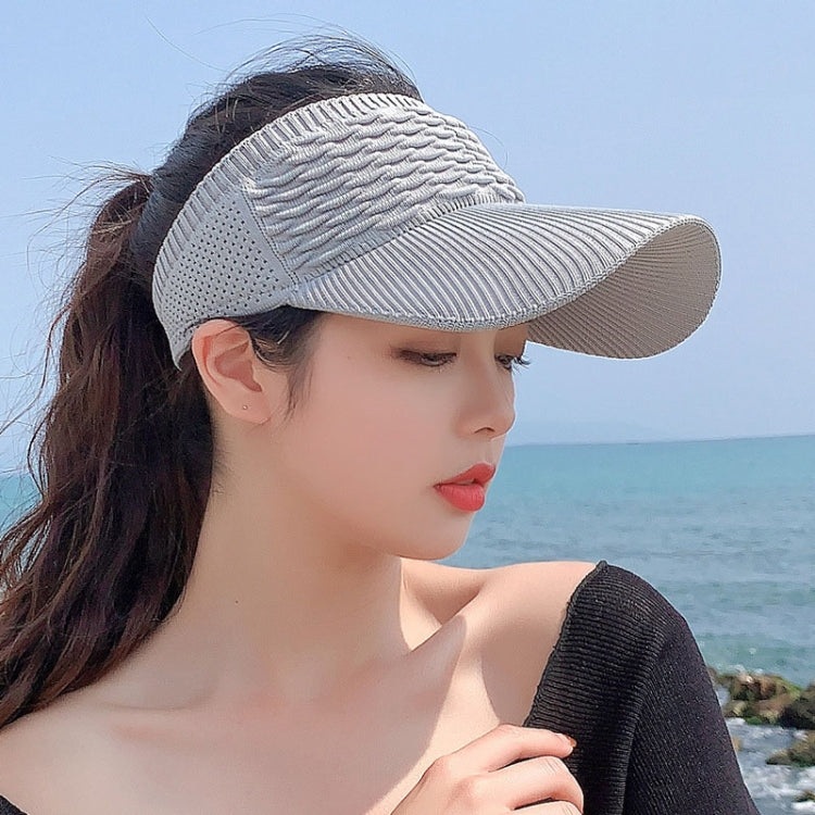 8010 Lady Empty Top Outdoor Sports Peaked Cap Students Sun Hat, 8010 Grey, 8010 Beige, 8010 Khaki, 8010 Black, 8010 White, 8010 Pink