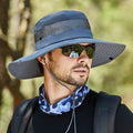 9090 Men Outdoor Fishing Climbing Mountain Large Brim Fisherman Hat, 9090 Grey, 9090 Navy, 9090 Army Green, 9090 Khaki, 9090 Black