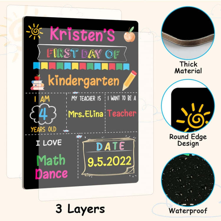 Children Graduation Photo Hanging Crafts Blackboard Message Board, Hanging Message Board