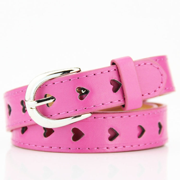 Dandali DC141 Women Pinching Belt Cutout Heart Belt, DC141 Rose Red, DC141 Brown, DC141 Red, DC141 Yellow, DC141 Green, DC141 Blue, DC141 White, DC141 Camel, DC141 Orange, DC141 Pink