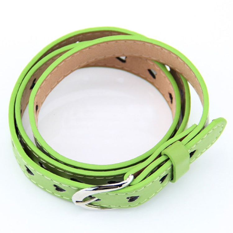 Dandali DC141 Women Pinching Belt Cutout Heart Belt, DC141 Rose Red, DC141 Brown, DC141 Red, DC141 Yellow, DC141 Green, DC141 Blue, DC141 White, DC141 Camel, DC141 Orange, DC141 Pink