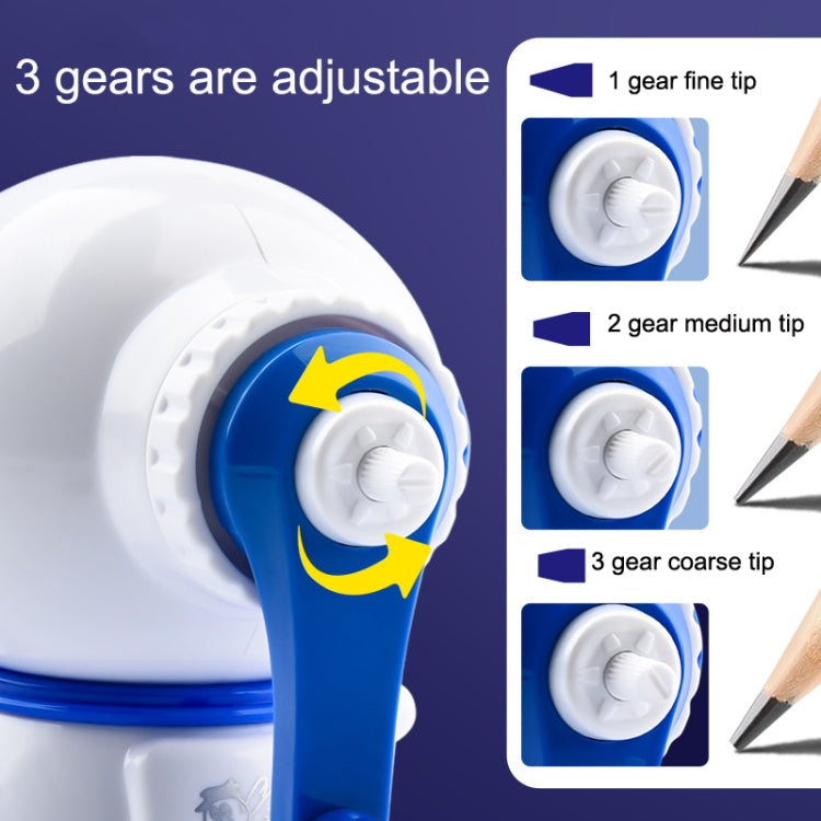Cartoon Hand-cranked Automatic Pencil Sharpener, Style:, Astronaut (Dark Blue), Astronaut (Light Blue), Astronaut (Pink)