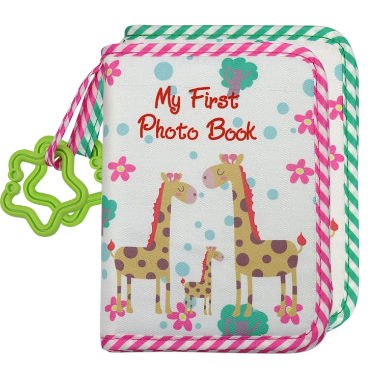 Baby Growth Memorial Cloth Photo Album With Mirror, Red, Green