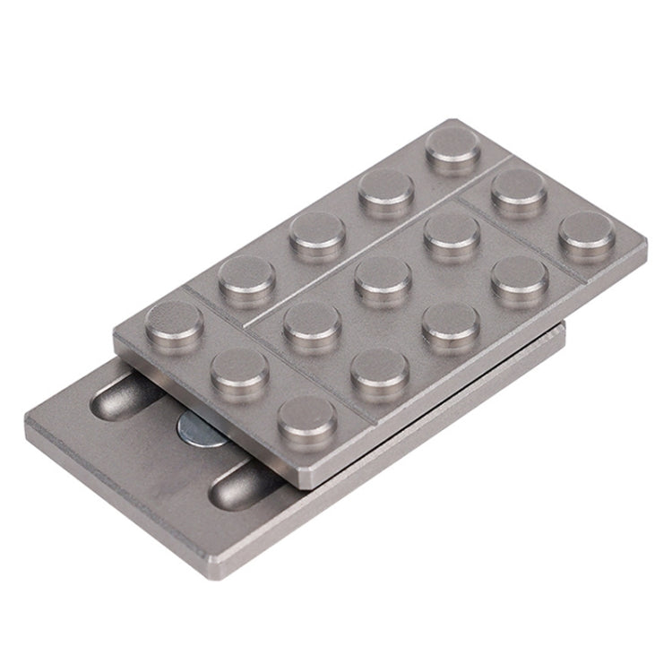 FS01 Stainless Steel Metal Magnetic Push Card Decompression Toy Fingertip Gyro, A Model