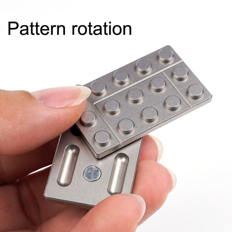 FS01 Stainless Steel Metal Magnetic Push Card Decompression Toy Fingertip Gyro, A Model