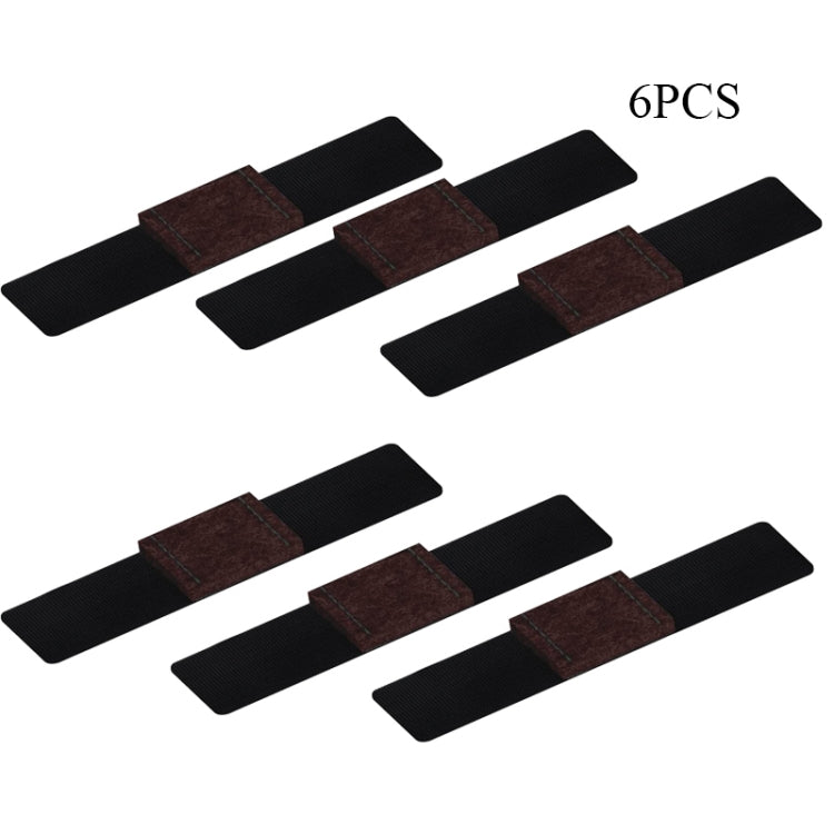 6 PCS U-shaped Iron Tube Dining Table Foot Cover Office Computer Chair Leg Protector, U-shaped Table Foot Cover
