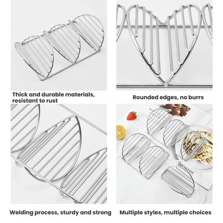 304 Stainless Steel Pancake Rack Crepe Corn Tortilla V-Shaped Stand, Single Layer, 2 Layers, 3 Layers