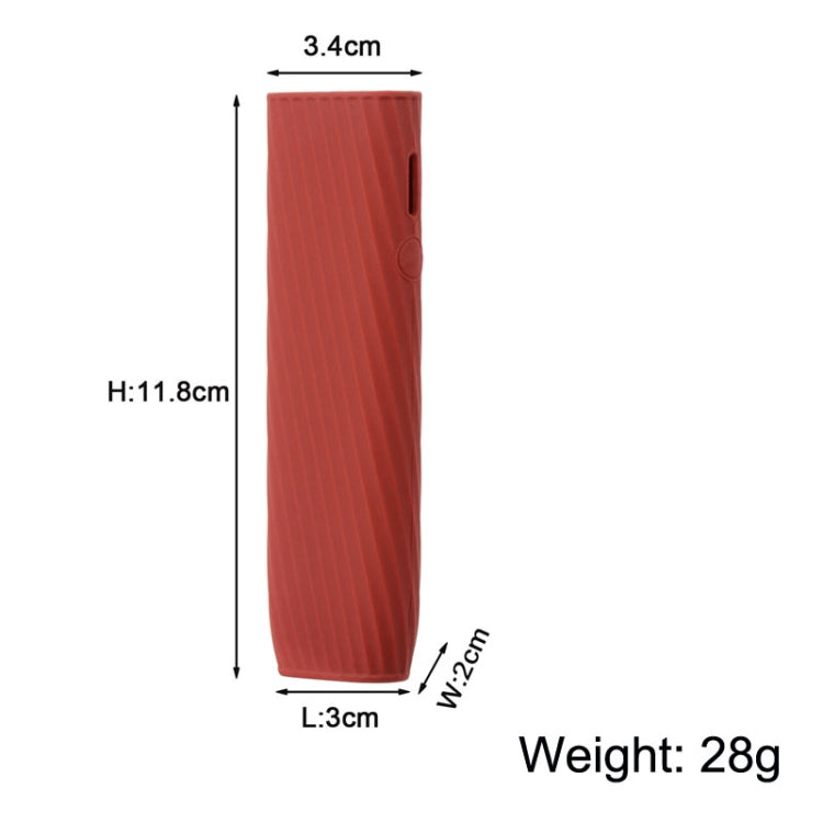 Electronic Cigarette Twill Silicone Case For IQO ILUMA ONE, Black, Dark Blue, Green, Light Purple, Rose Red, Mint Green, Pink, Gold, Red
