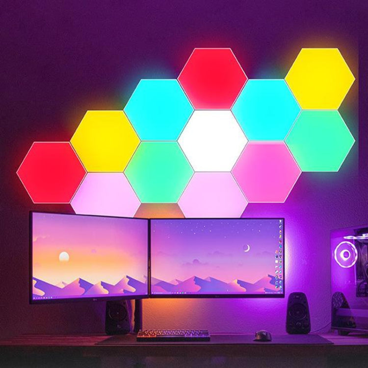 LED Quantum Honeycomb Night Light RGB Atmosphere Decorative Light, Style:, USB Touch Colorful, USB Touch 3 Color, USB Remote Control Colorful, USB Remote Control 3 Color