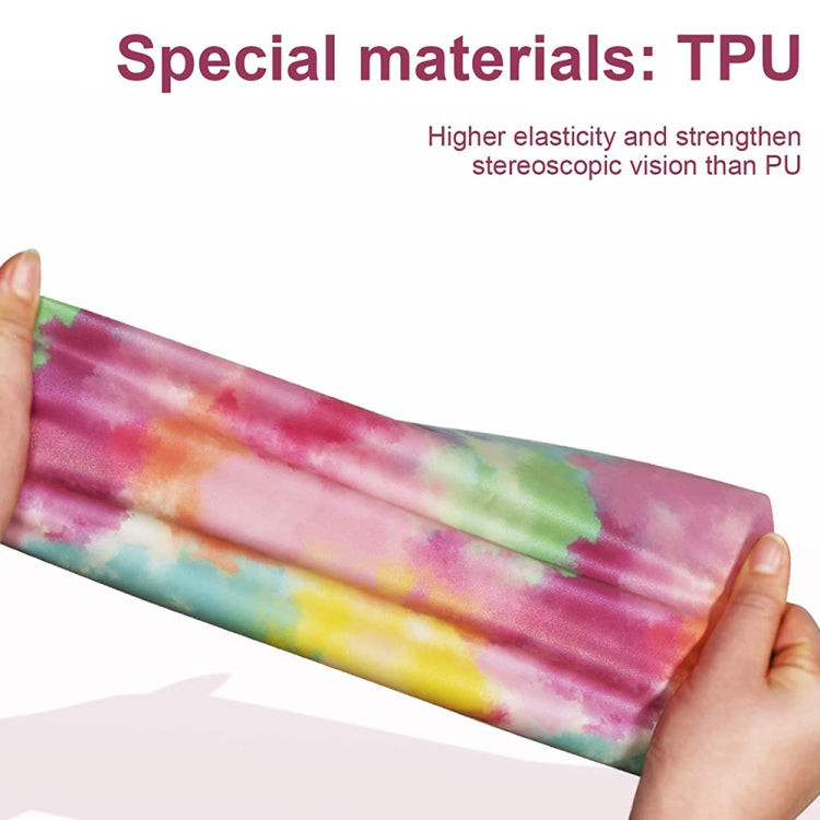 Clouds Watercolor Tie Dye Heat Transfer Vinyl Make Sign Pattern Cricut Film, 30x 50cm, 50 x 100cm