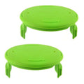 2PCS GK04 Cordless Weeder Lawn Mower Spool Cover For Greenworks, Green, Black