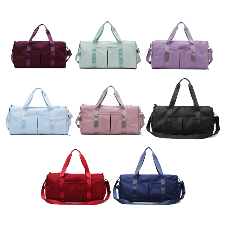 20200 Large Capacity Waterproof Sports Fitness Messenger Bag, Size:, L (Light Grey), L (Pink), L (Taro Purple), L (Light Blue), L (Fruit Green), L (Black), L (Wine Red), L (Dark Blue), L (Dark Purple)