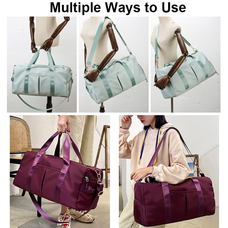 20200 Large Capacity Waterproof Sports Fitness Messenger Bag, Size:, L (Light Grey), L (Pink), L (Taro Purple), L (Light Blue), L (Fruit Green), L (Black), L (Wine Red), L (Dark Blue), L (Dark Purple)