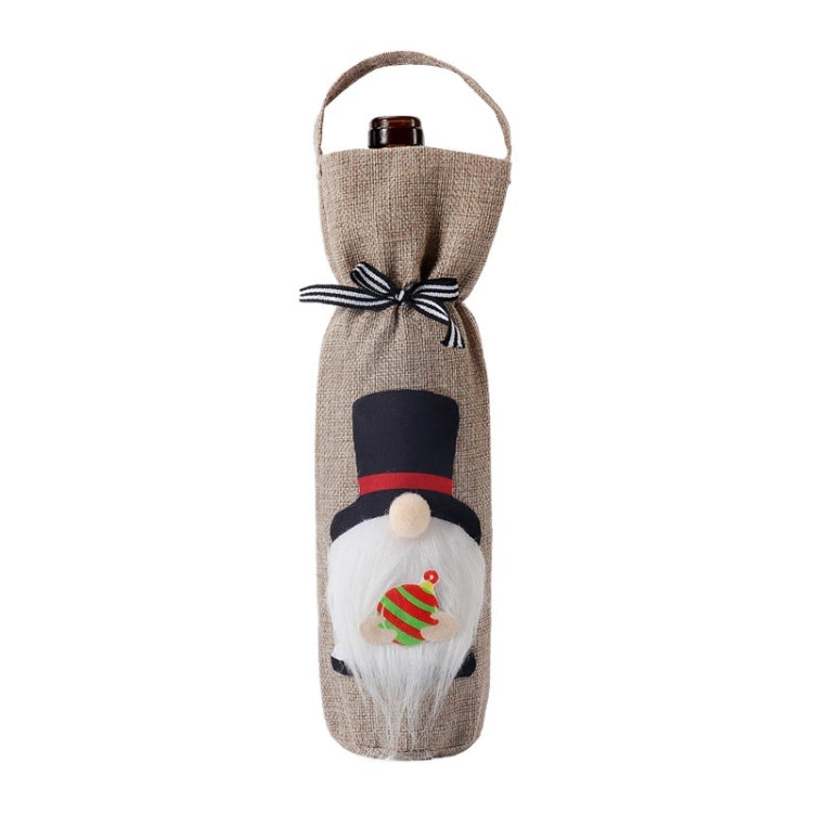 Christmas Decoration Supplies Tote Bottle Cover Champagne Red Wine Bag