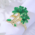 Western Restaurant Coconut Tree Metal  Napkin Ring, Tree Metal Napkin Ring