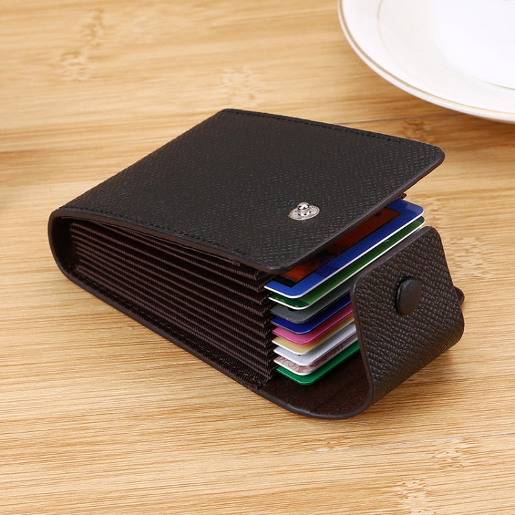 Organ Card Holder Large-capacity Card Sleeve For Men And Women, Horizontal Blue, Horizontal Black, Horizontal Coffee, Vertical Blue, Vertical Coffee