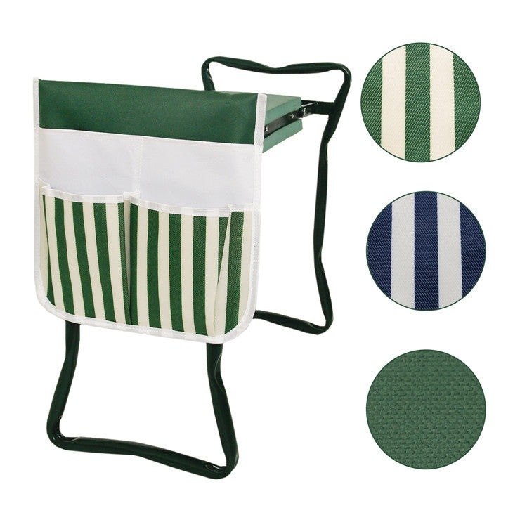 MTP-635 Gardening Bench Cart Tool Storage Bag, MTP-635 Green Beige Stitching, MTP-635 Green White Stripe, MTP-635 Blue White Stripe