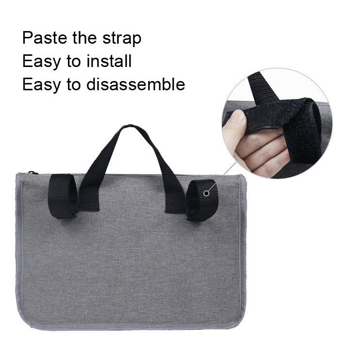 MTP-682 Hanging Wheelchair Storage Bag Rehabilitation Walking Bike Storage Bag, MTP-682 Black, MTP-682 Grey