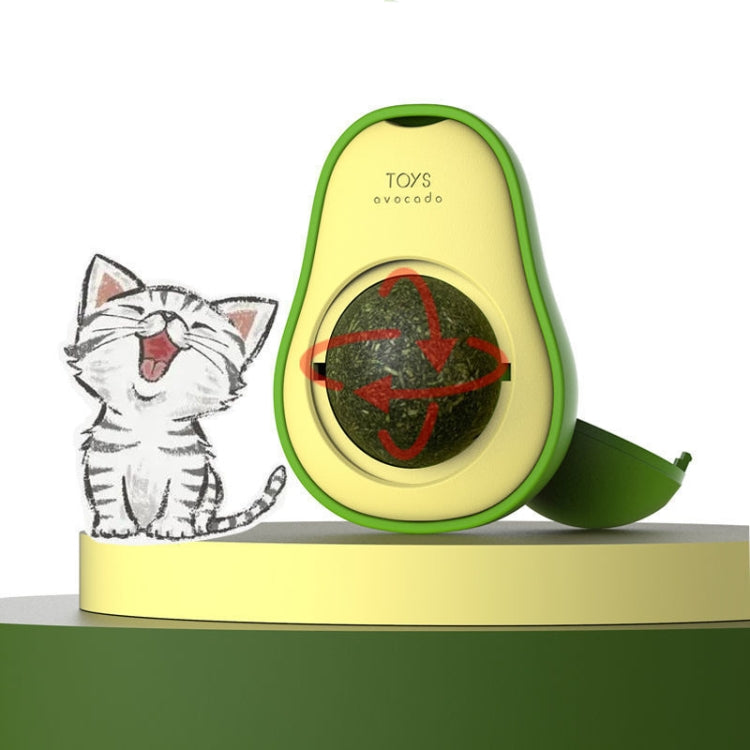 Catnip Balls And Avocado Teasing Cat Teeth Cleaning Toy, Mint Ball, Gall Fruit