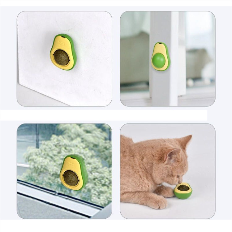 Catnip Balls And Avocado Teasing Cat Teeth Cleaning Toy, Mint Ball, Gall Fruit