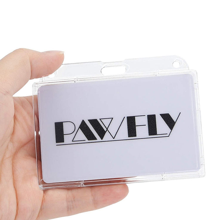 Transparent Frosted ID Card Holder Badge, Horizontal Type PS, Horizontal Type PC