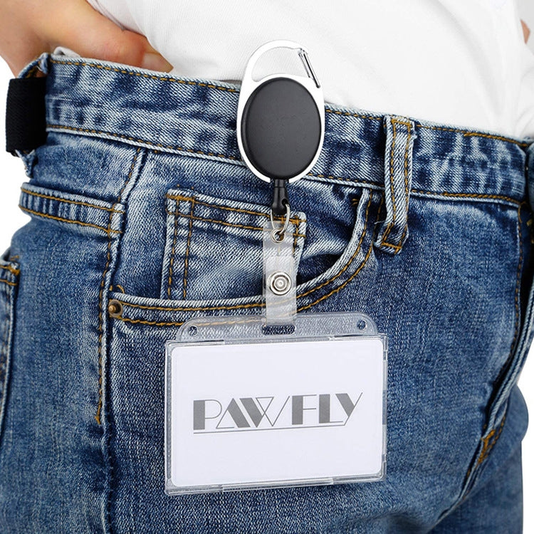 Transparent Frosted ID Card Holder Badge, Horizontal Type PS, Horizontal Type PC