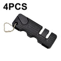 4 PCS Outdoor Knife Sharpener Speeder Mini Knife Sharpener, 4 PCS Black