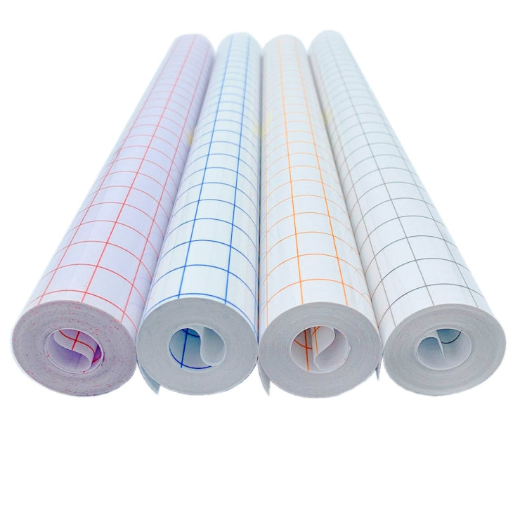 Self Adhesive Clear Lattice PVC Vinyl Positioning Transfer Film, 2 PCS 30cm x 100cm, 30cm x 500cm