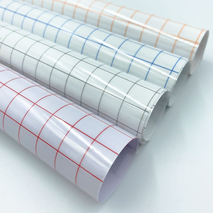 Self Adhesive Clear Lattice PVC Vinyl Positioning Transfer Film, 2 PCS 30cm x 100cm, 30cm x 500cm