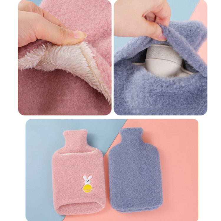 Detachable Washing Cloth Cover Rubber Hot Water Bag Can Be Intervened, Pink Rabbit 2000ML, Gray Clouds 2000ML, Blue Bears 2000ML, Green Star Rabbit 2000ML, Pink Rabbit 1000ML, Gray Clouds 1000ML, Blue Bear 1000ML, Green Star Rabbit 1000ML