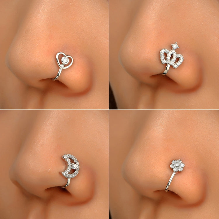 U-shaped Nose Clip Copper Inlaid With Zircon Nose Decoration, Color: G-189 Silver, G-364 Gold, G-365 Silver, G-247 Gold, G-248 Silver, G-251 Gold, G-252 Silver, G-253 Gold, G-254 Silver, G-235 Gold, G-236 Silver, G-231 Gold, G-232 Silver, G-249 Gold   ...