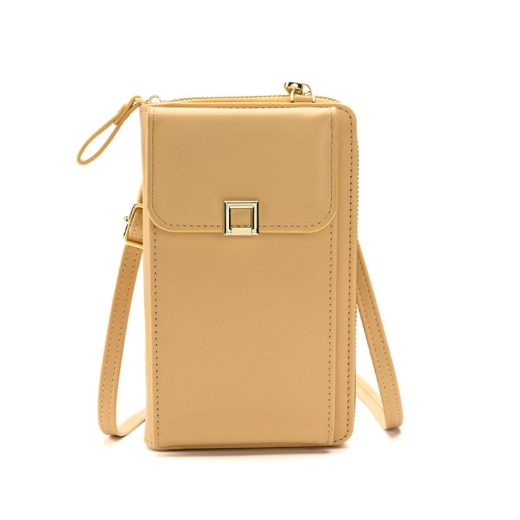 Ladies Cross-body Shoulder Bag Long Purse Mobile Phone Bag, Style 2 Yellow, Style 2 Black, Style 2 Light Purple, Style 2 Apricot, Style 2 White