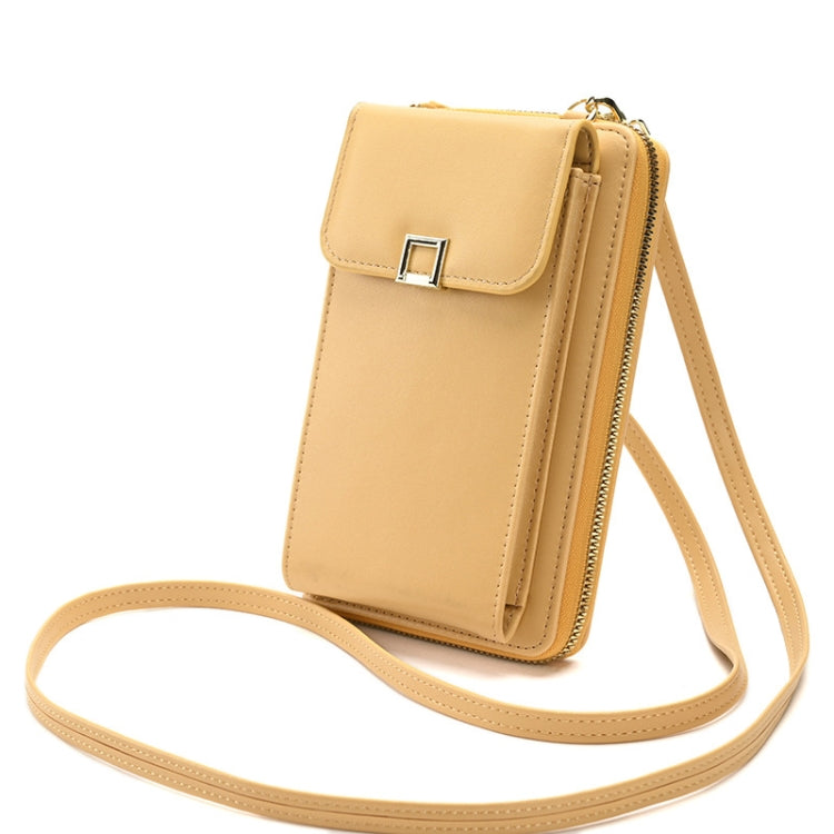 Ladies Cross-body Shoulder Bag Long Purse Mobile Phone Bag, Style 2 Yellow, Style 2 Black, Style 2 Light Purple, Style 2 Apricot, Style 2 White