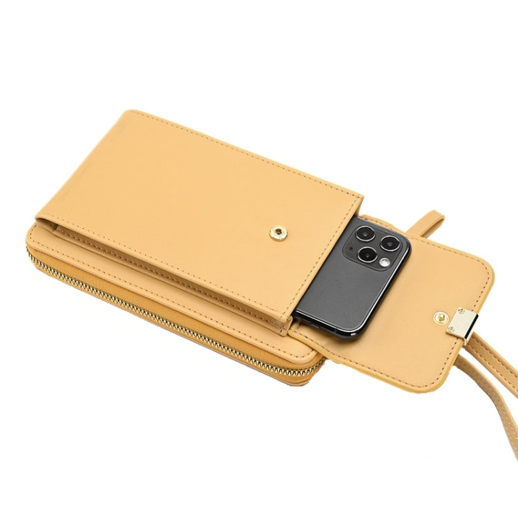 Ladies Cross-body Shoulder Bag Long Purse Mobile Phone Bag, Style 2 Yellow, Style 2 Black, Style 2 Light Purple, Style 2 Apricot, Style 2 White