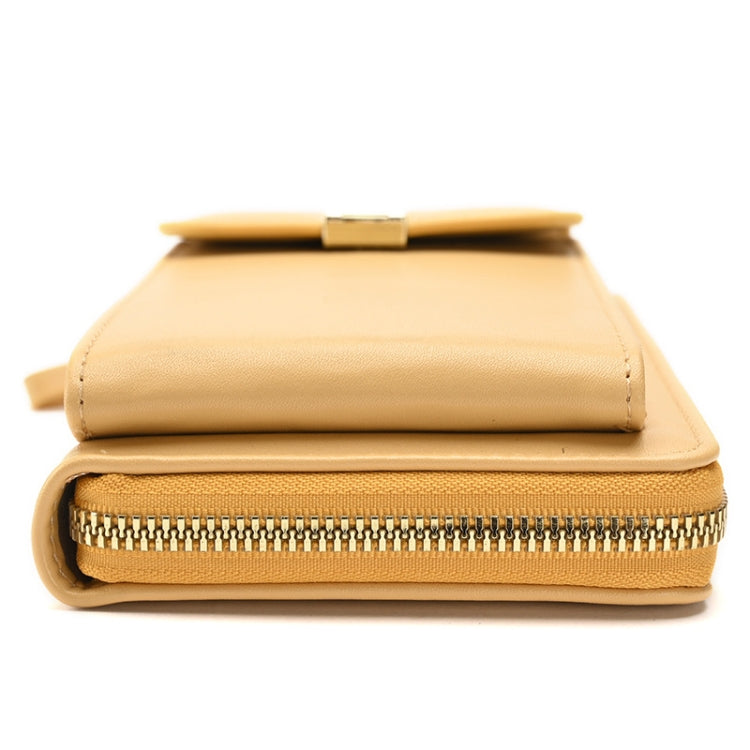 Ladies Cross-body Shoulder Bag Long Purse Mobile Phone Bag, Style 2 Yellow, Style 2 Black, Style 2 Light Purple, Style 2 Apricot, Style 2 White