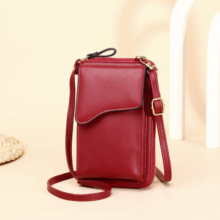 Shoulder Crossbody Bag Large Capacity Ladies Long Purse Mobile Phone Bag, Style 3 Red, Style 3 Pink, Style 3 Yellow