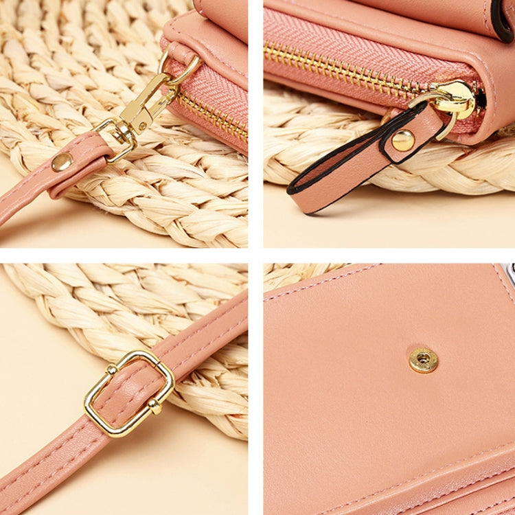Shoulder Crossbody Bag Large Capacity Ladies Long Purse Mobile Phone Bag, Style 3 Red, Style 3 Pink, Style 3 Yellow