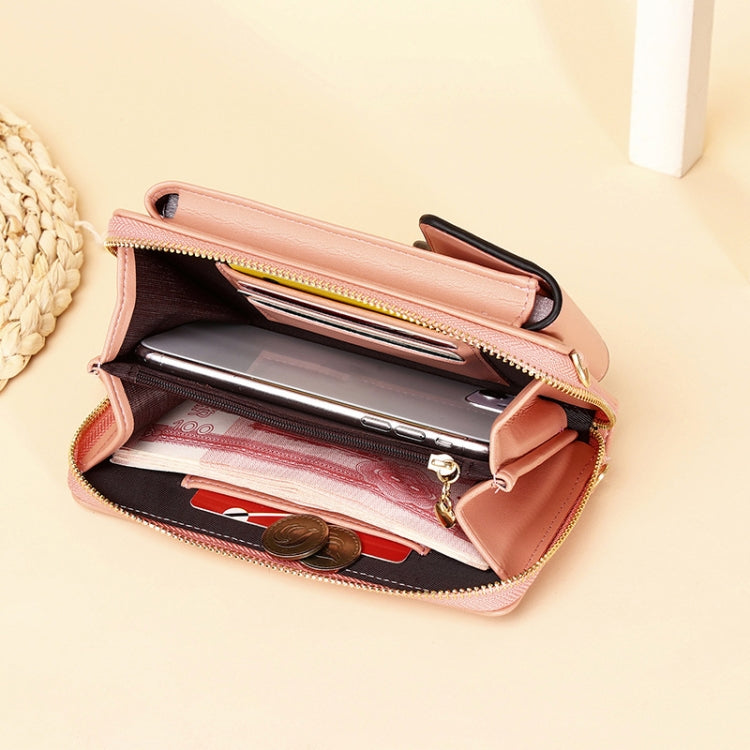 Shoulder Crossbody Bag Large Capacity Ladies Long Purse Mobile Phone Bag, Style 3 Red, Style 3 Pink, Style 3 Yellow