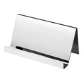 ZT7414 304 Stainless Steel Mirror Desktop Name Card Storage Rack, Silver, Gold, Rose Gold, Wine Red