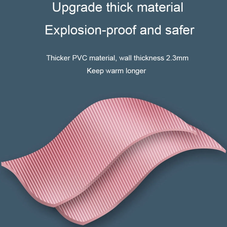 Large Explosion-proof Water-injected PVC Warm Water Bag, Spec:, 1000ml (Light Pink), 1000ml (Leather Pink), 1000ml (Orange), 1000ml (Bean Green), 1000ml (Light Gray), 1000ml (Dark Gray), 1000ml (Navy Blue), 1000ml (Sky Blue), 2000ml (Light Pink)       ...