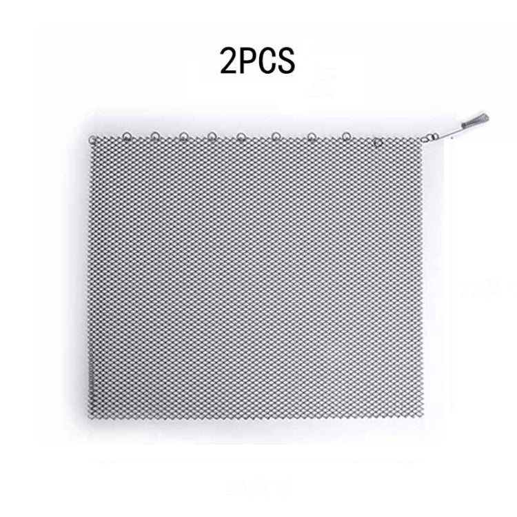 Fireplace Metal Mesh Screen Fireplace Screen To Prevent Sparks From Spilling Out, 61x45.7cm, 61x48.3cm, 61x50.8cm, 61x53.3cm, 61x55.9cm