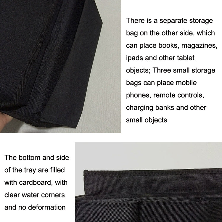 SF001 Oxford Cloth Sofa Armrest Hang Bag Household Storage Bag, Oxford Cloth Black, Oxford Cloth Coffee, Oxford Cloth Beige, Oxford Cloth Blue