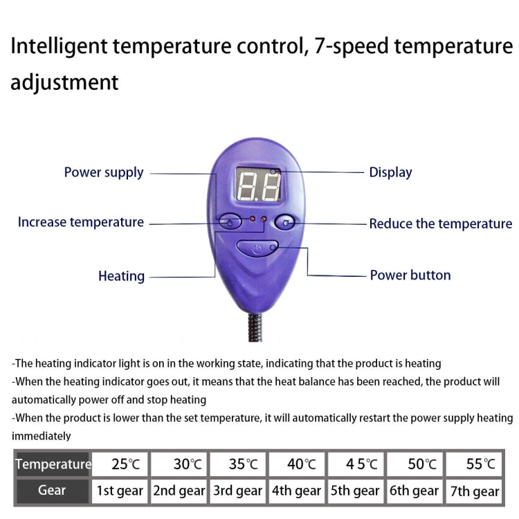 12V Low Voltage Multifunctional Warm Pet Heating Pad Pet Electric Blanket, 65x40cm Coffee