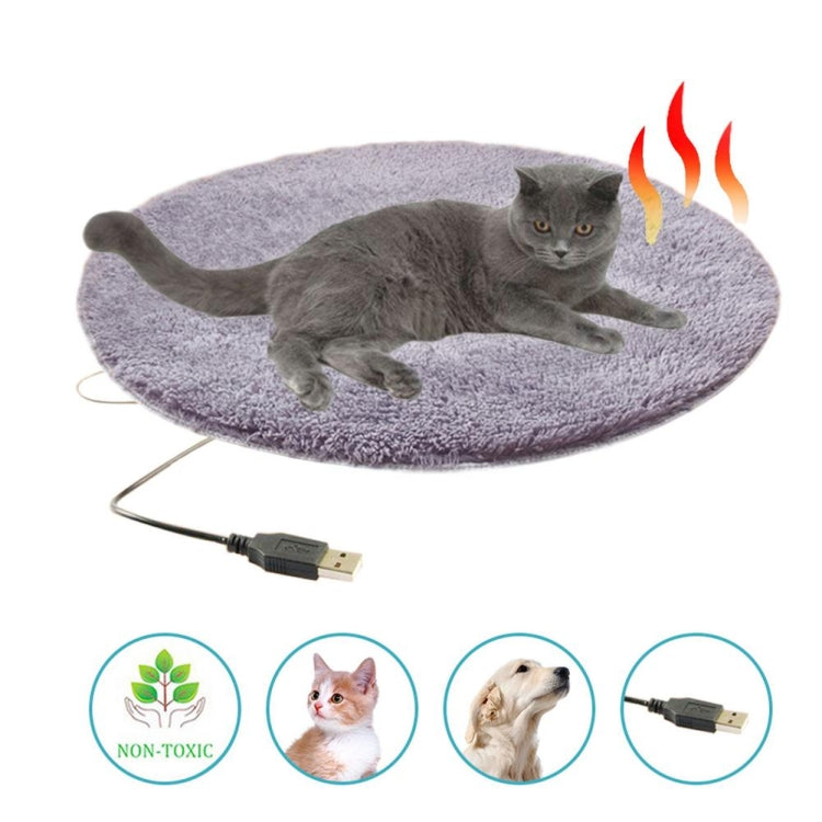 5V USB Pet Electric Heating Pad for Dogs and Cats To Keep Warm, Short Plush (Gray Purple), Short Plush (Sapphire Blue), Short Plush (Light Camel), Short Plush (Pink), Short Plush (Silver Gray), Short Plush (Grass Green)