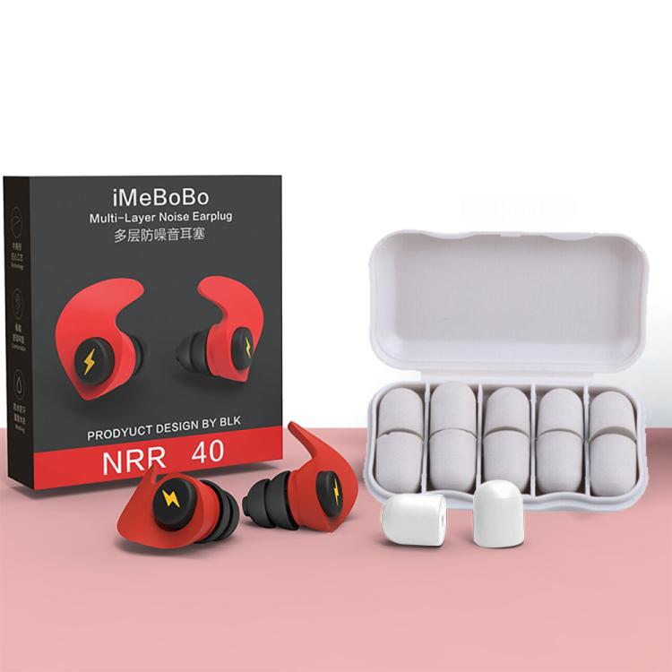 Anti-noise Sleep Earplugs Soundproof Earplugs, Red, Blue, Black